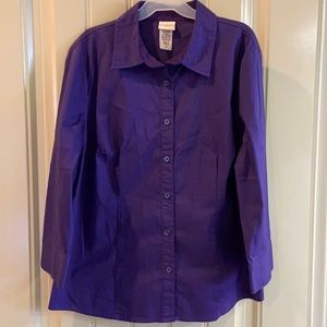 Women’s Fitted Blouse by Covington Brand.  EUC!